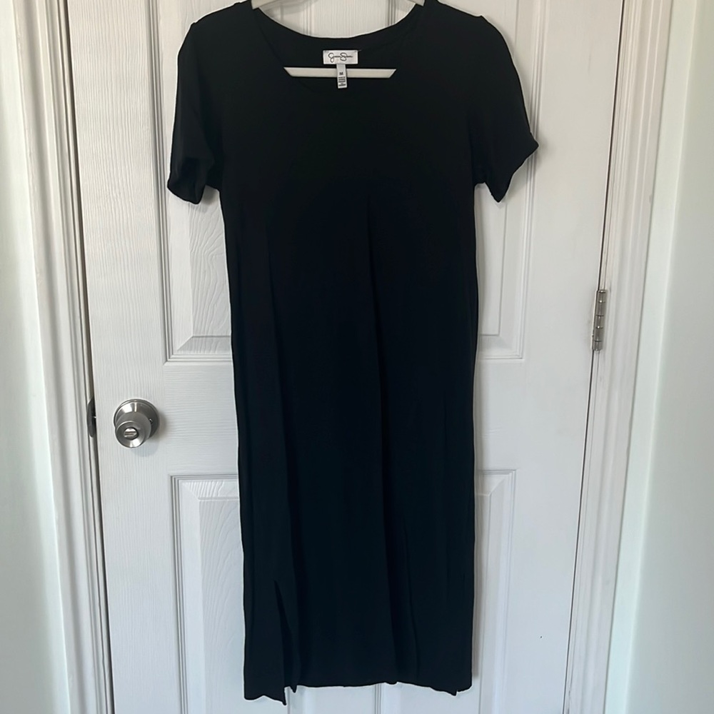 Black Jessica Simpson slit dress